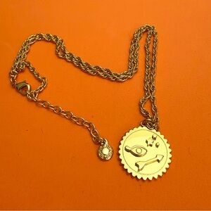 BaubleBar Gold Medallion Necklace